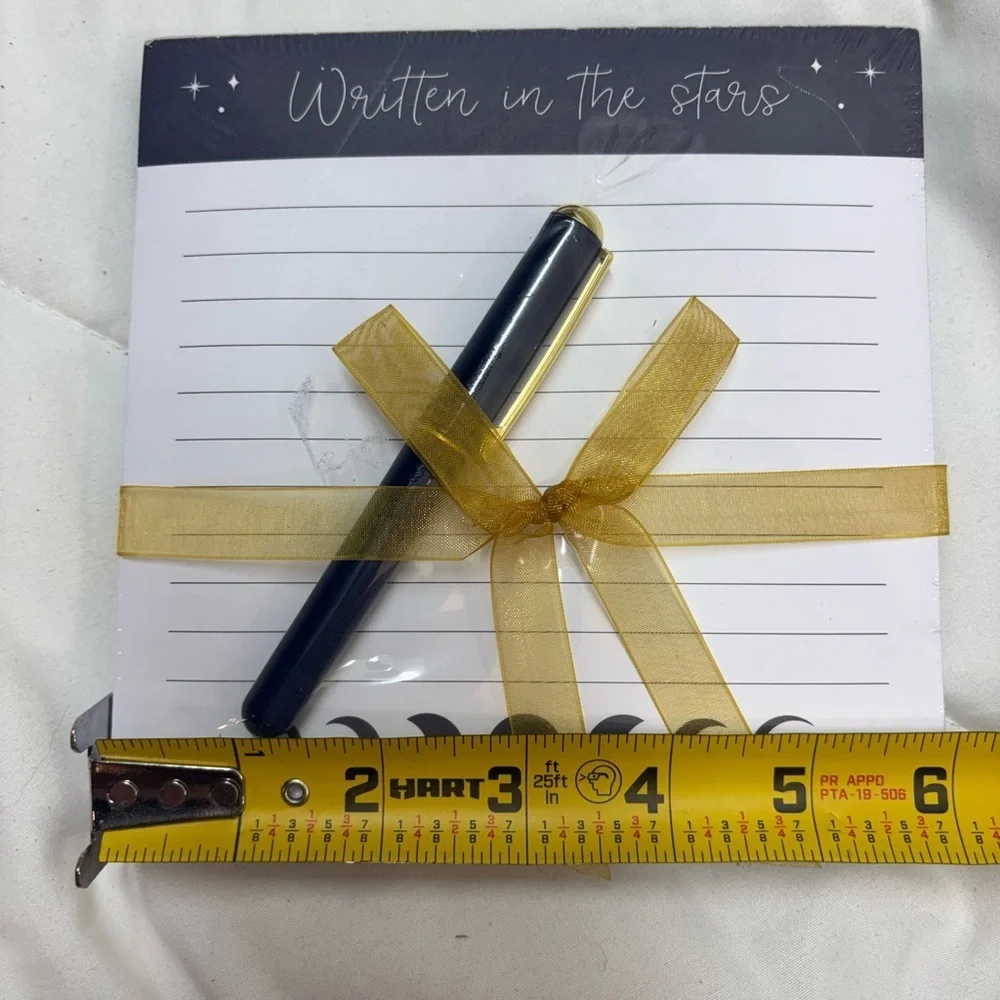 Eccolo Black and Gold Moon Phase Journal Set with pen NWT written in the stars